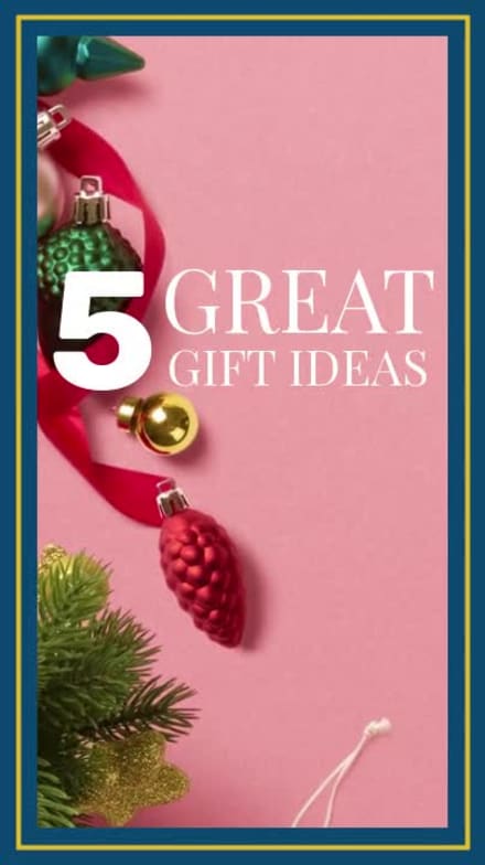 5 GREAT GIFT IDEAS at 3 seconds