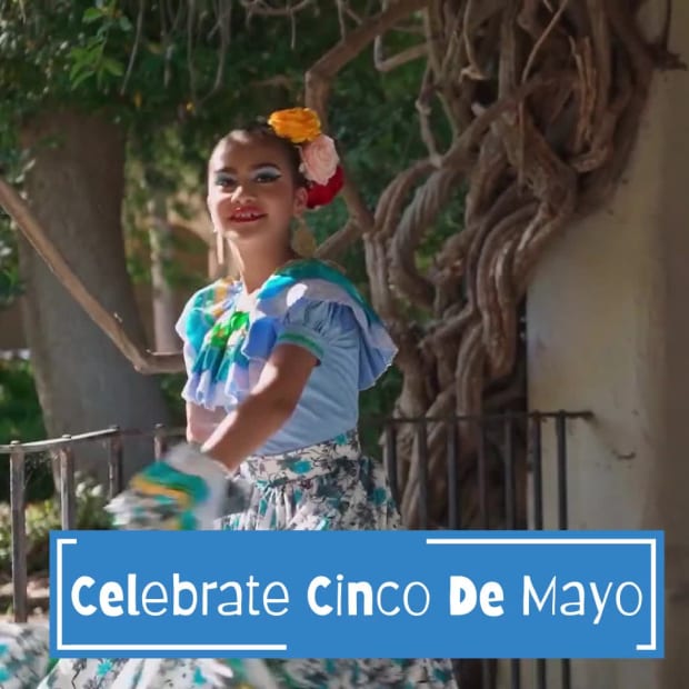 CELEBRATE CINCO DE MAYO at 3 seconds