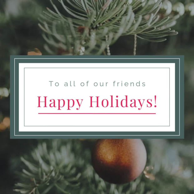 HAPPY HOLIDAYS at 3 seconds