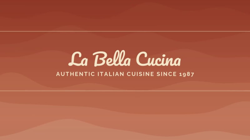 LA BELLA CUCINA at 3 seconds