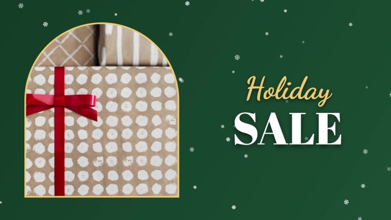 SNOWFALL HOLIDAY SALE at 3 seconds