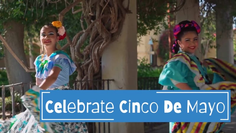CELEBRATE CINCO DE MAYO at 3 seconds