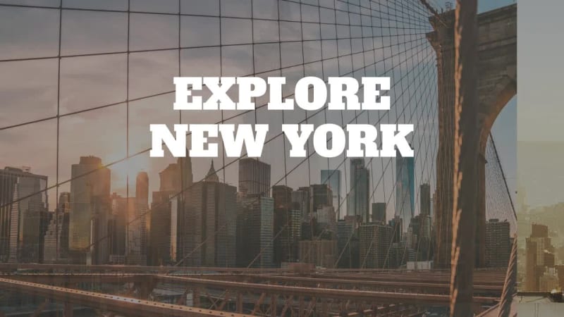 EXPLORE NEW YORK at 3 seconds