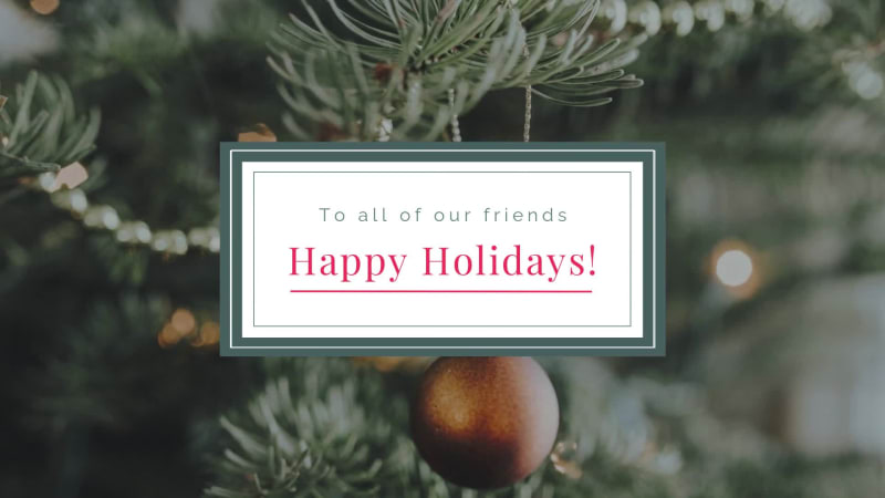 HAPPY HOLIDAYS at 3 seconds