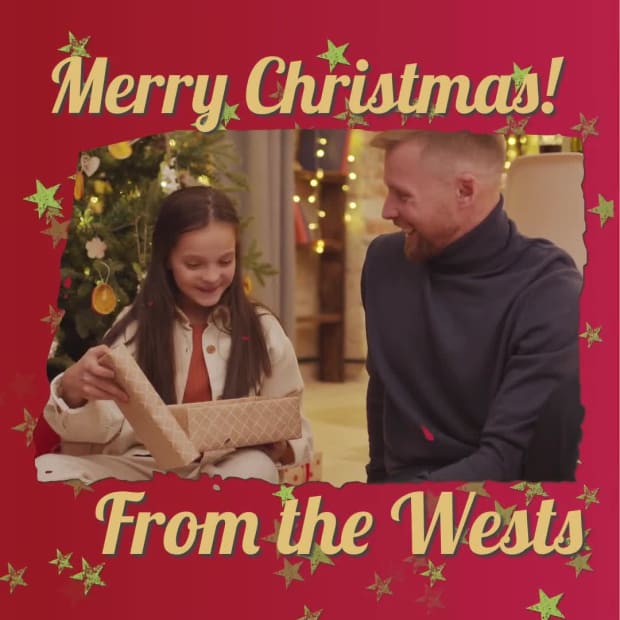 MERRY CHRISTMAS CARD at 4 seconds