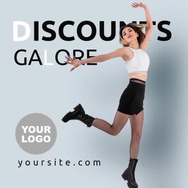 DISCOUNTS GALORE at 4 seconds