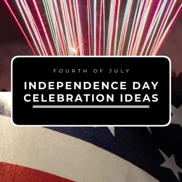 FLAGS AND FIREWORKS at 4 seconds