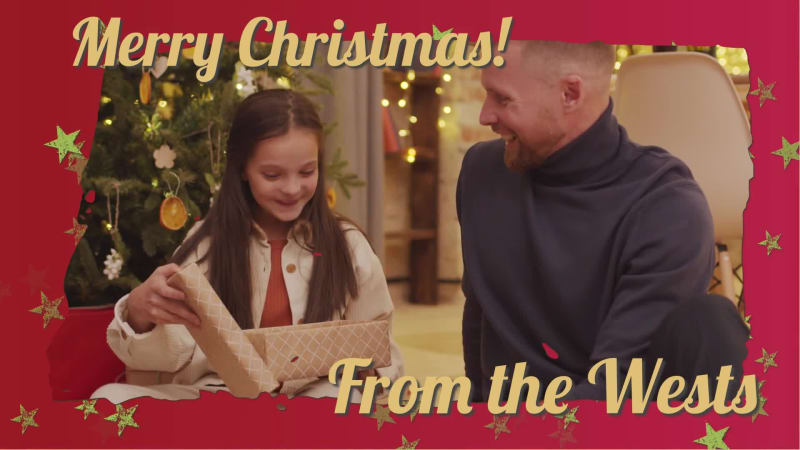 MERRY CHRISTMAS CARD at 4 seconds