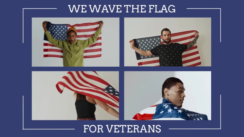 WAVE THE FLAG at 4 seconds