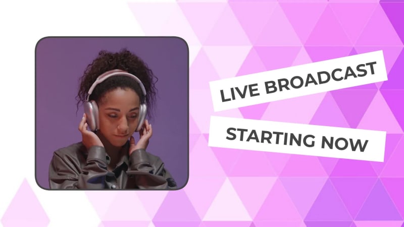 LIVE BROADCAST at 4 seconds