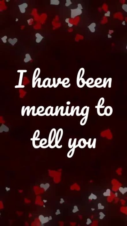 MEANING TO TELL YOU at 4 seconds