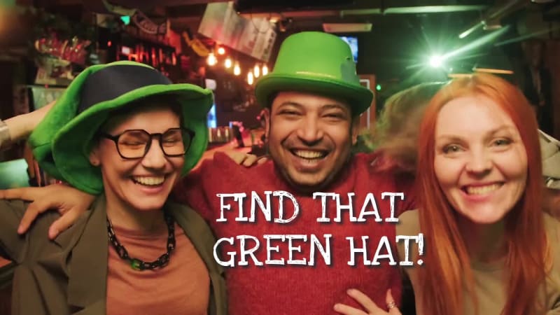 GREEN HAT at 4 seconds