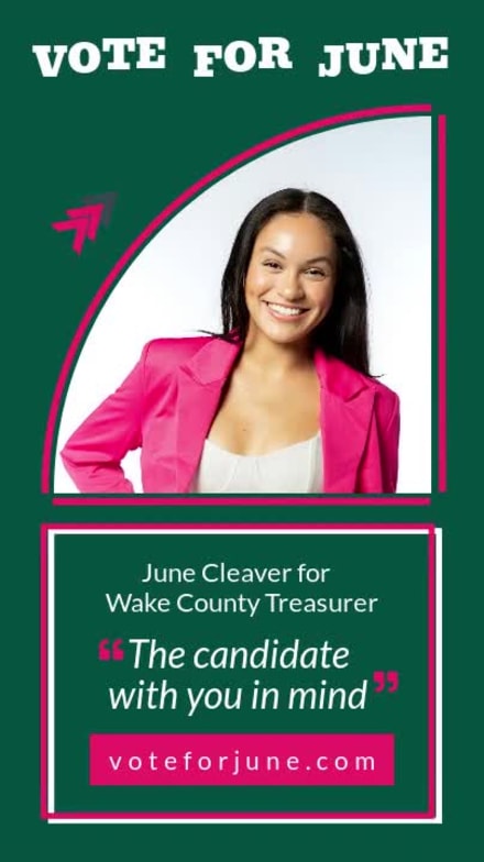 VOTE FOR JUNE at 5 seconds