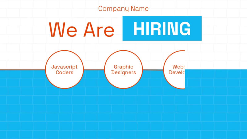 WE ARE HIRING at 5 seconds