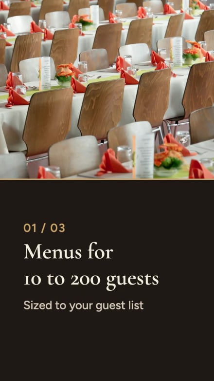 CATERING at 5 seconds