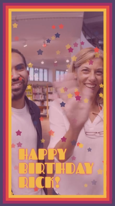 BIRTHDAY STARS at 5 seconds