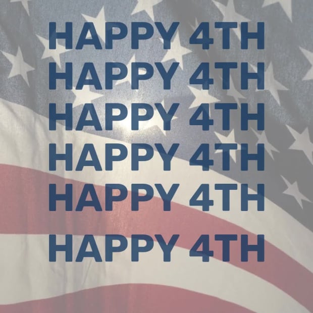 HAPPY 4TH at 5 seconds