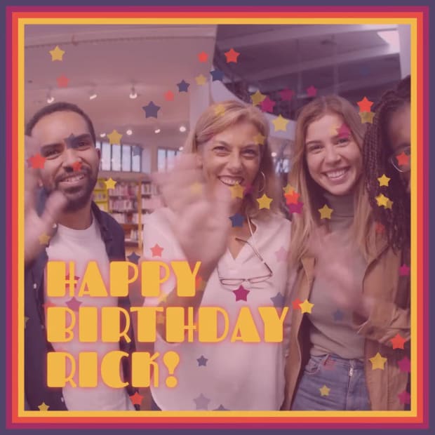 BIRTHDAY STARS at 5 seconds