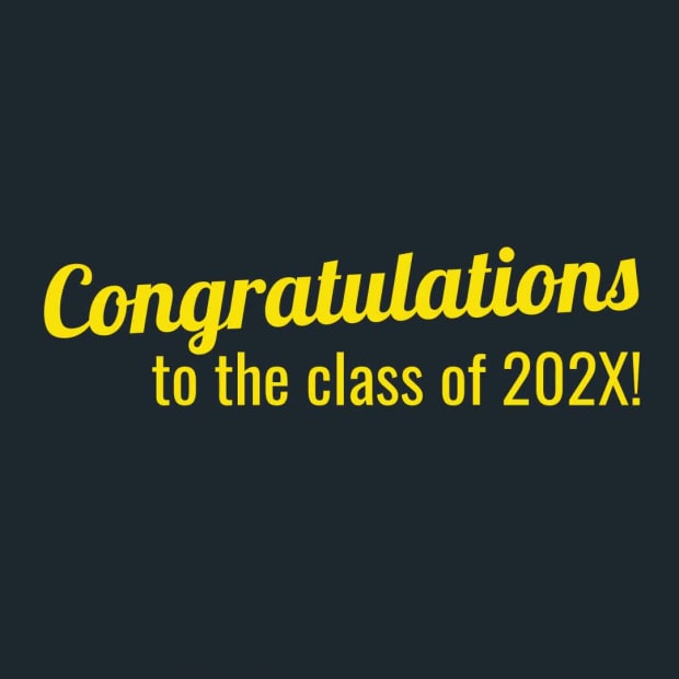 CONGRATS GRADS at 5 seconds