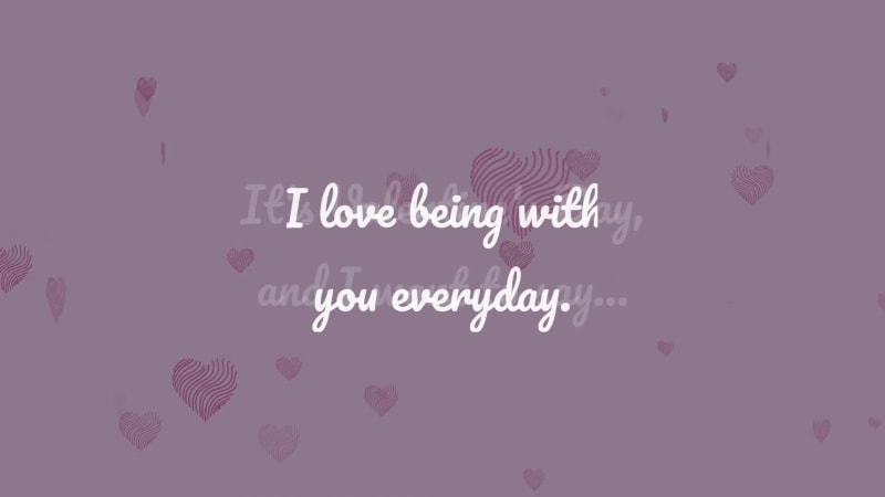 VALENTINE'S MESSAGE at 5 seconds