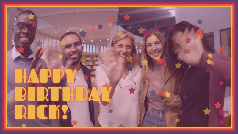 BIRTHDAY STARS at 5 seconds