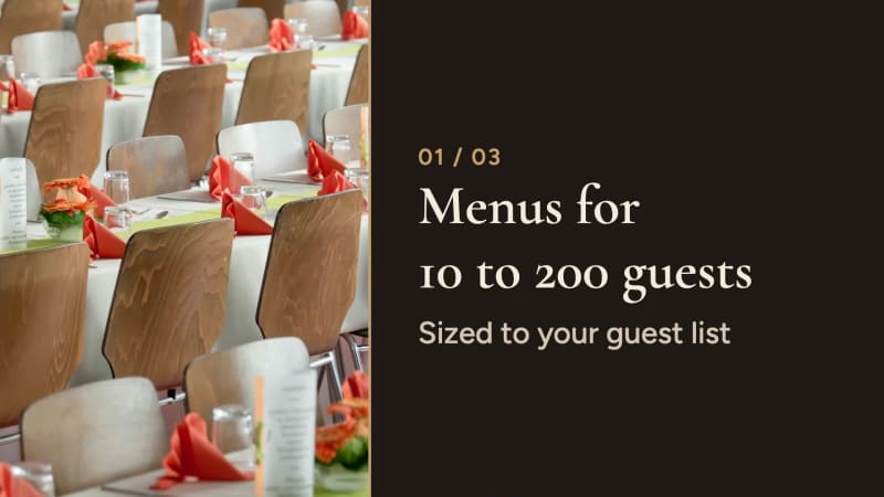 CATERING at 5 seconds