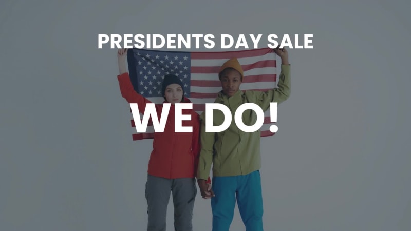PRESIDENTS' DAY SALE at 6 seconds