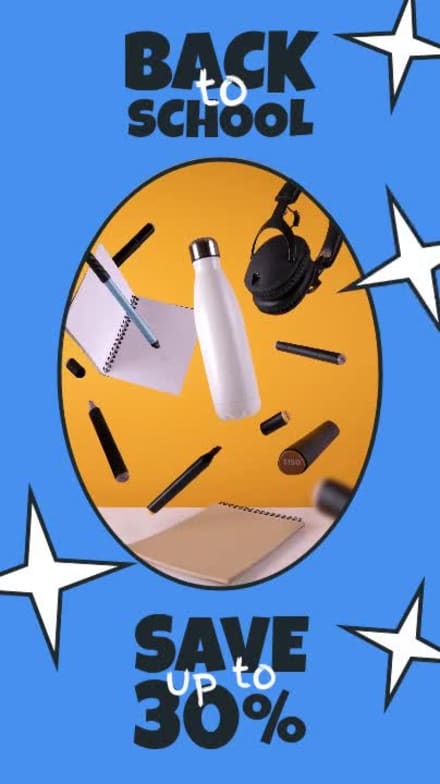 BACK TO SCHOOL at 6 seconds