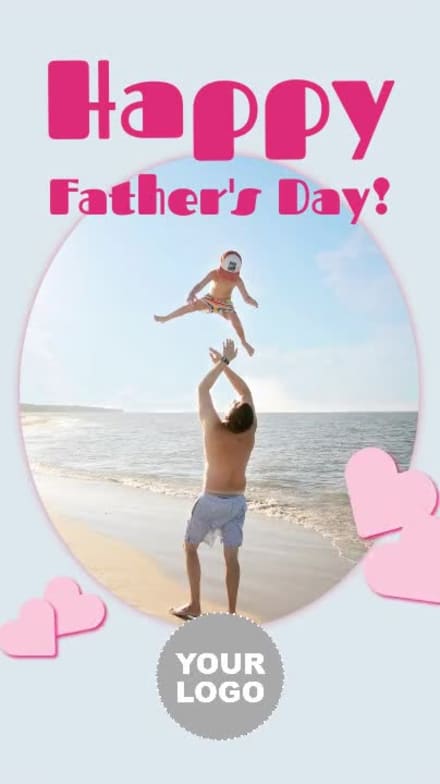 HEARTY FATHER'S DAY at 6 seconds