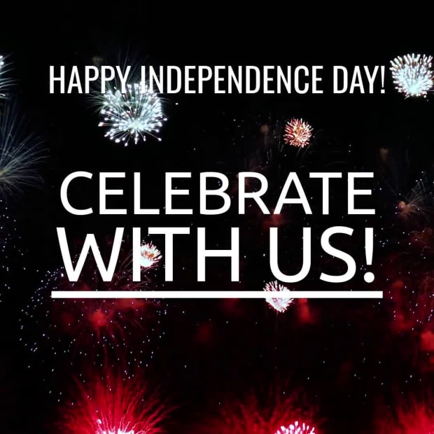 HAPPY 4TH at 6 seconds