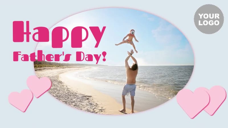 HEARTY FATHER'S DAY at 6 seconds