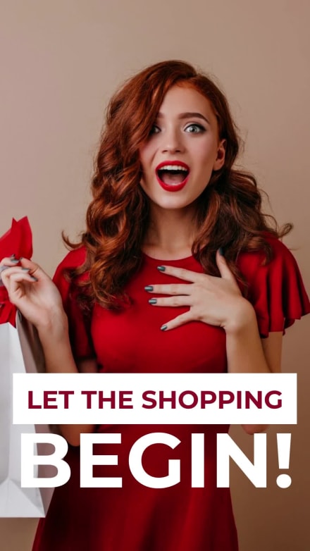 LET THE SHOPPING BEGIN at 7 seconds