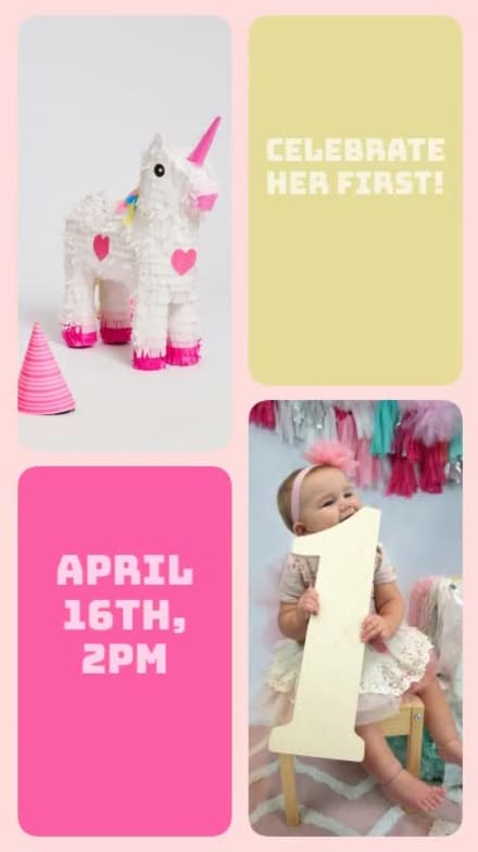 BIRTHDAY PARTY INVITE at 7 seconds