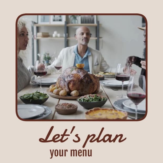TURKEY DAY MENU at 7 seconds