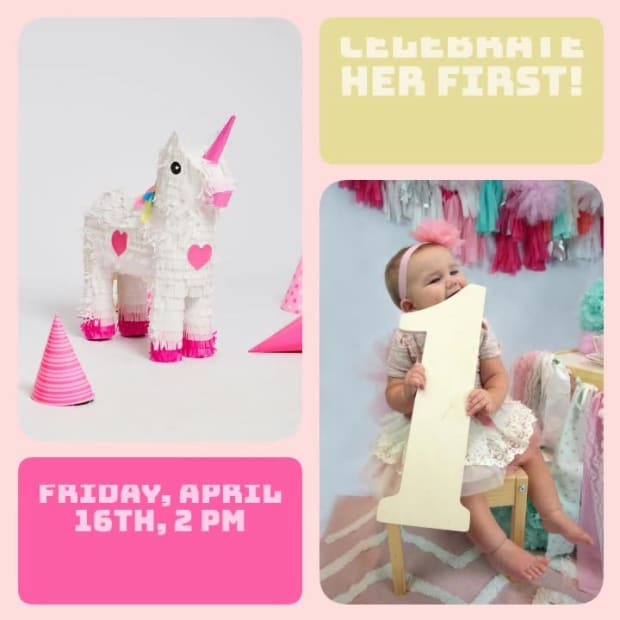 BIRTHDAY PARTY INVITE at 7 seconds