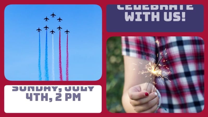 JULY 4TH CELEBRATION at 7 seconds
