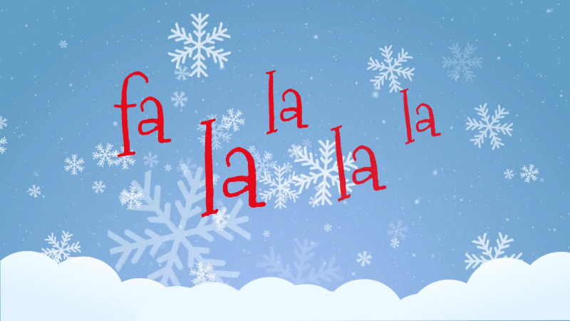 FA-LA-LA-LA-LA at 7 seconds