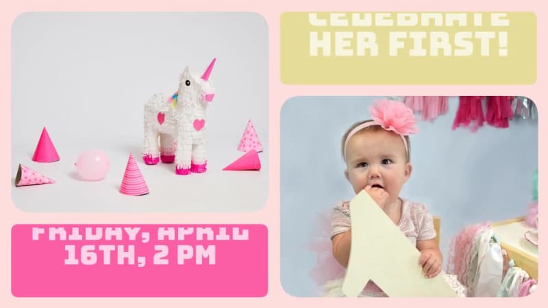 BIRTHDAY PARTY INVITE at 7 seconds