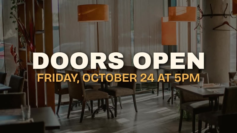 GRAND OPENING at 7 seconds