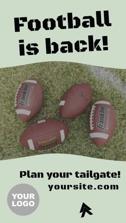 FOOTBALL IS BACK at 8 seconds