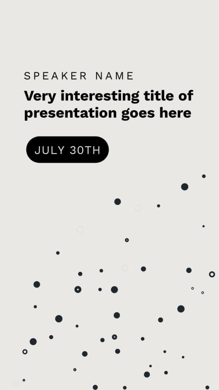 MINIMALIST ANNOUNCEMENT at 8 seconds