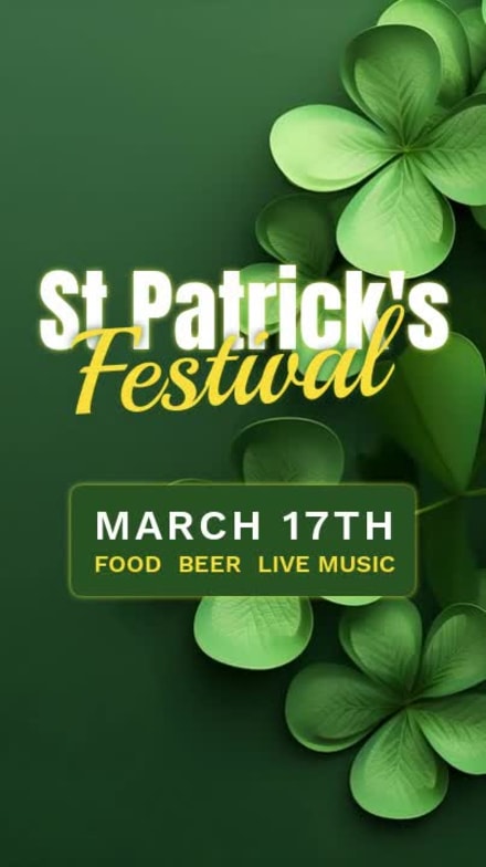 ST PATRICK'S FESTIVAL at 8 seconds