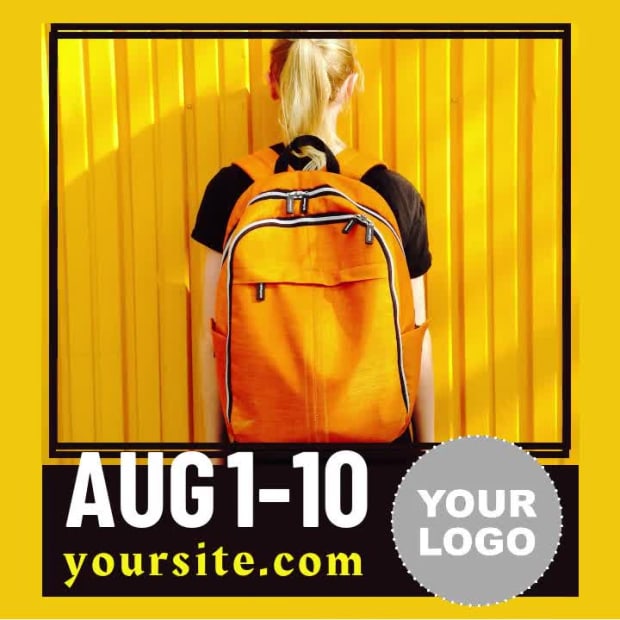 ORANGE BACKPACK at 8 seconds