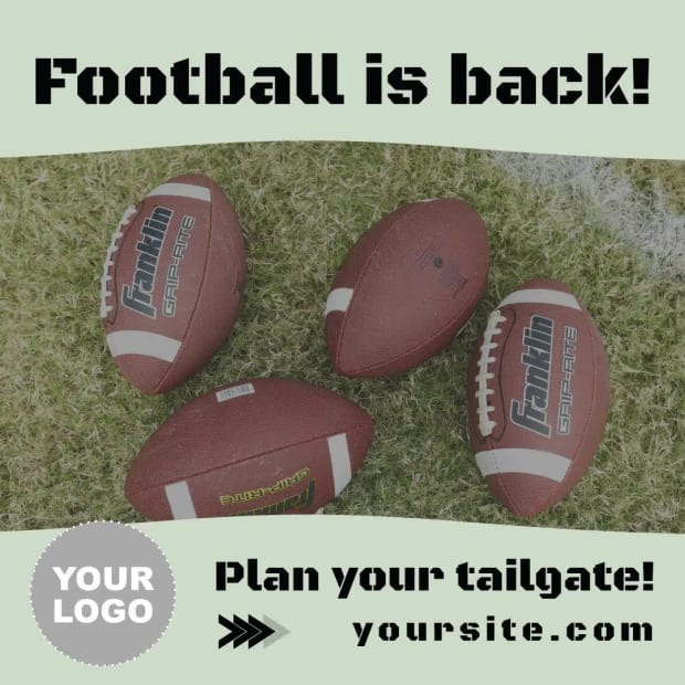 FOOTBALL IS BACK at 8 seconds