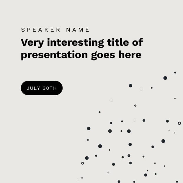 MINIMALIST ANNOUNCEMENT at 8 seconds