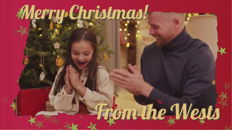 MERRY CHRISTMAS CARD at 8 seconds