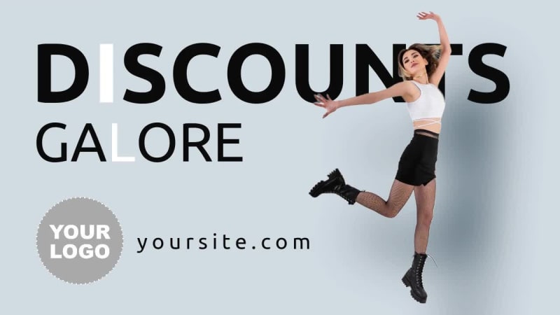 DISCOUNTS GALORE at 8 seconds