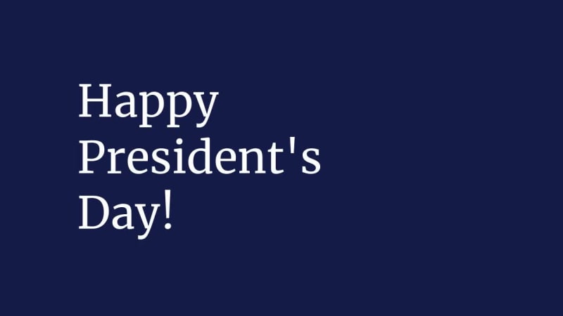 HAPPY PREZ DAY at 9 seconds