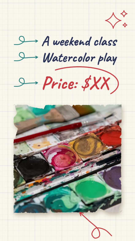 WATERCOLOR CLASS at 9 seconds