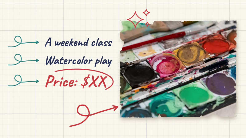 WATERCOLOR CLASS at 9 seconds